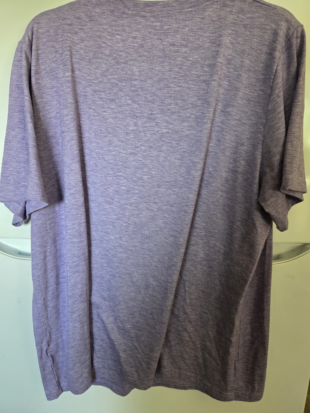 Heather Lavender V-Neck Top with Crisscross Detail - Picture 2 of 3